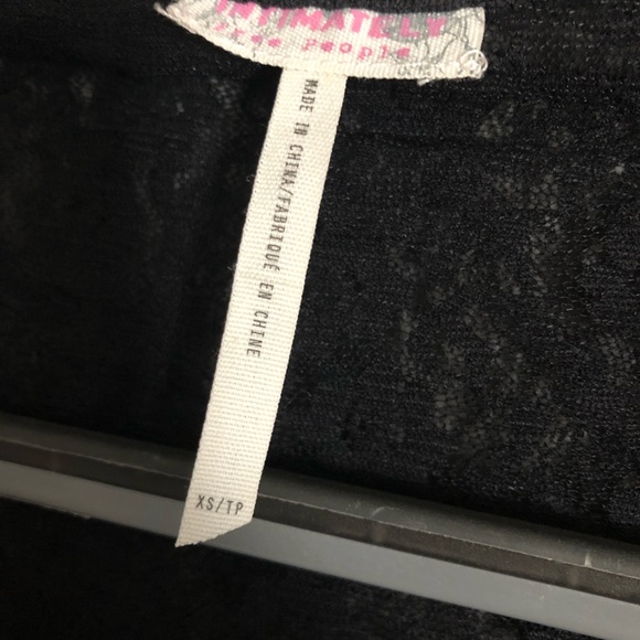 NWOT Black Free People Lace Slip Dress - Picture 4 of 10